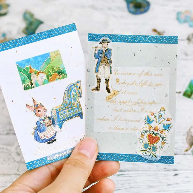 BGM - Pegatinas sueltas 45 ud - The Alps Story - Blue