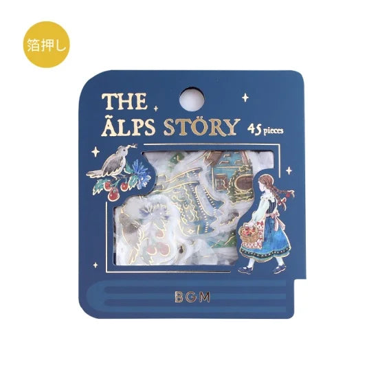 BGM - Pegatinas sueltas 45 ud - The Alps Story - Blue