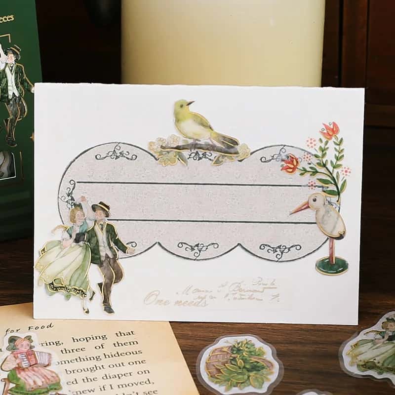 BGM - Pegatinas sueltas 45 ud - The Alps Story - Green