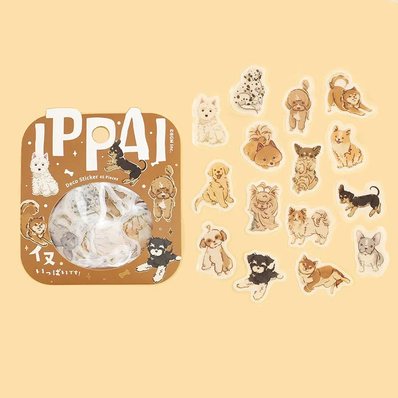 BGM - Pegatinas sueltas 45 ud IPPAI - Perros
