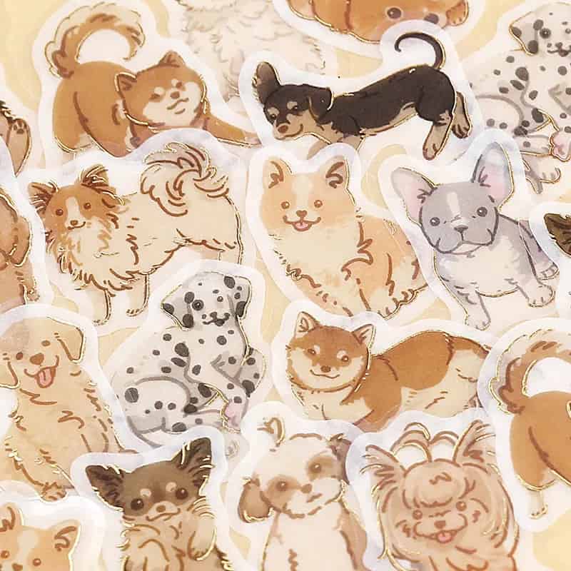 BGM - Pegatinas sueltas 45 ud IPPAI - Perros