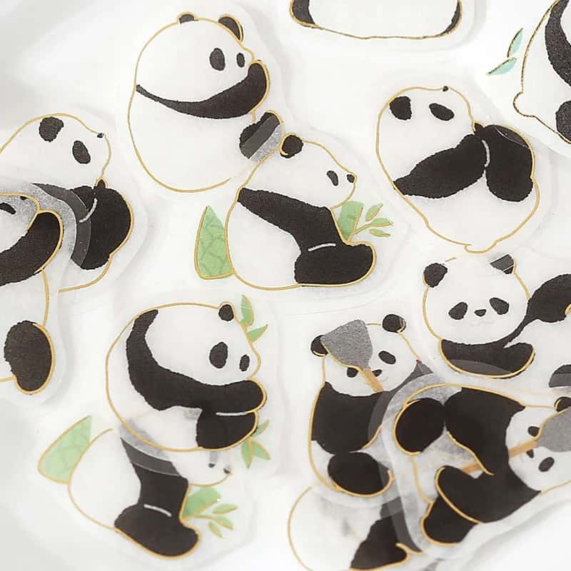 BGM - Pegatinas sueltas 45 ud IPPAI - Pandas
