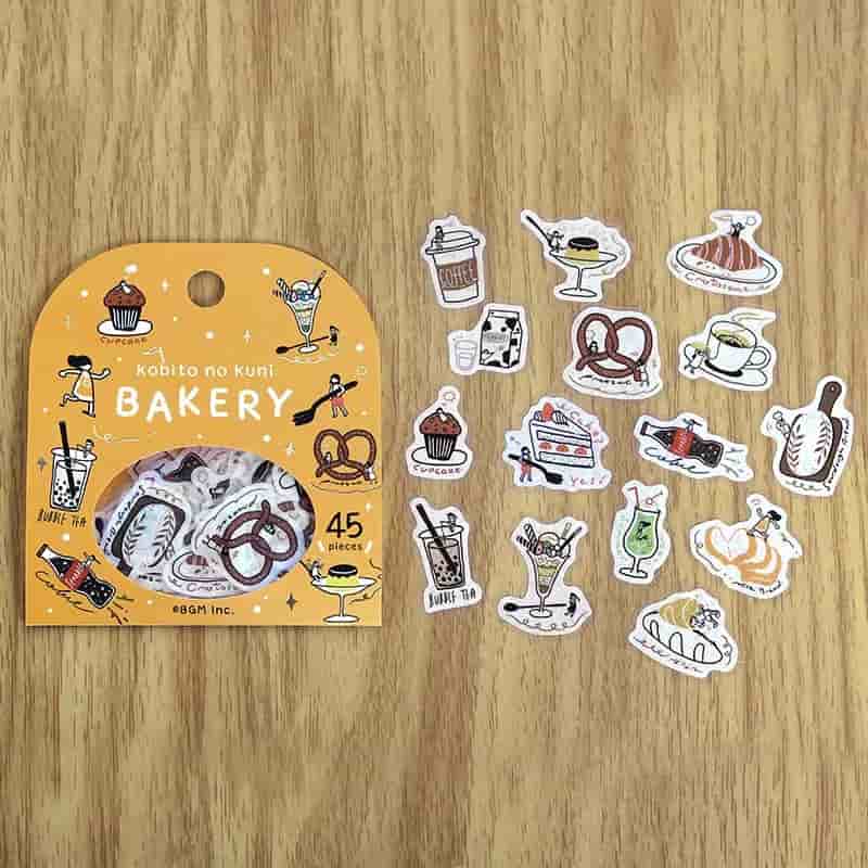 BGM - Pegatinas sueltas 45 ud - Bakery - Kobito no Kuni