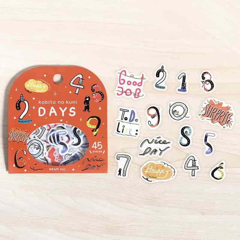 BGM - Pegatinas sueltas 45 ud - Days - Kobito no Kuni