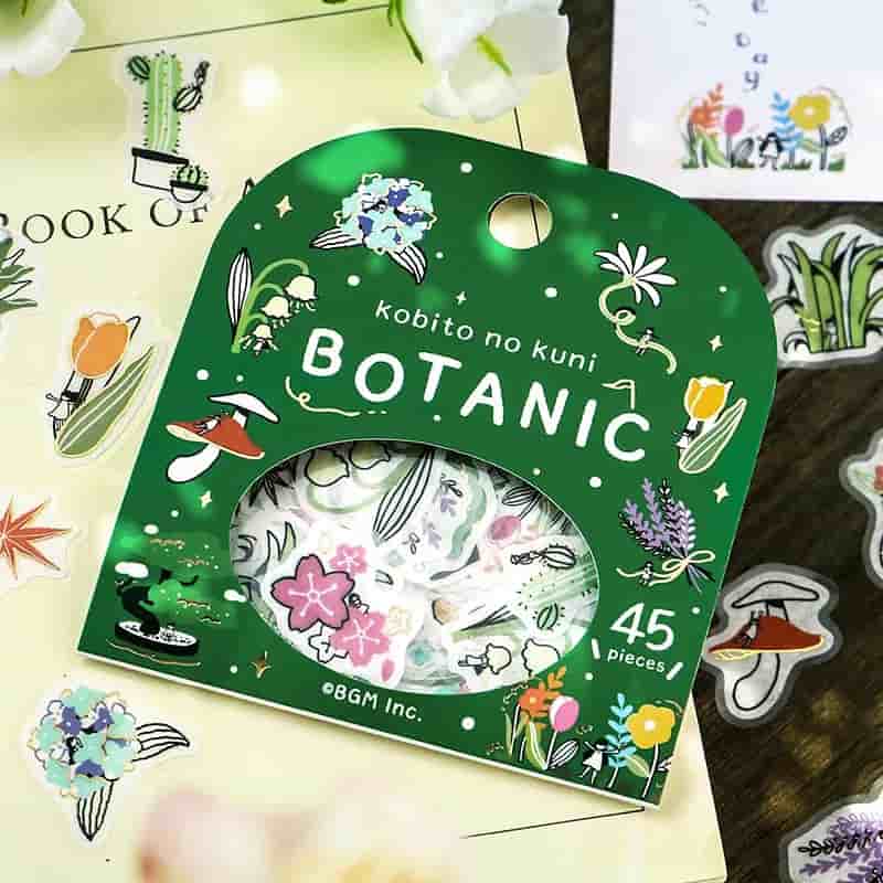 BGM - Pegatinas sueltas 45 ud - Botanic - Kobito no Kuni