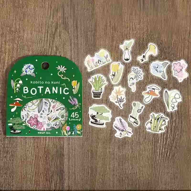 BGM - Pegatinas sueltas 45 ud - Botanic - Kobito no Kuni