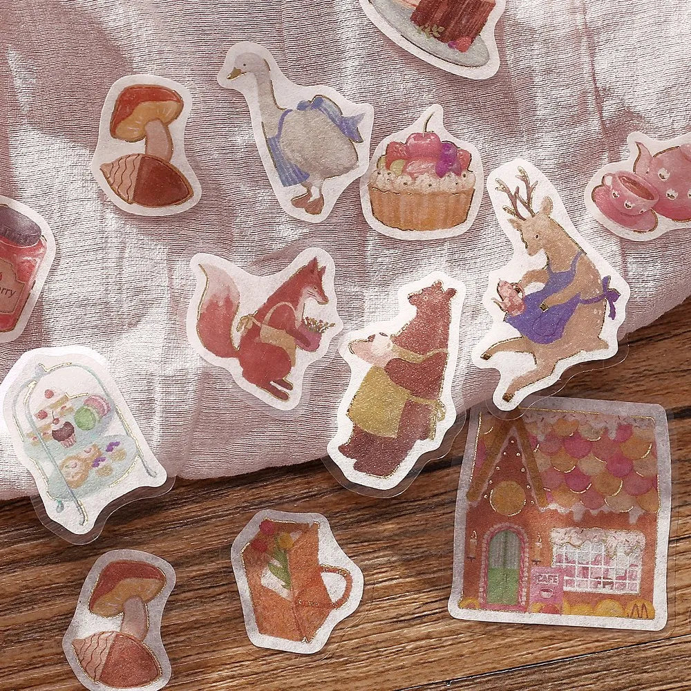 BGM - Pegatinas sueltas 45 ud - Sweet Cafe - Fantasy Shopping Arcade