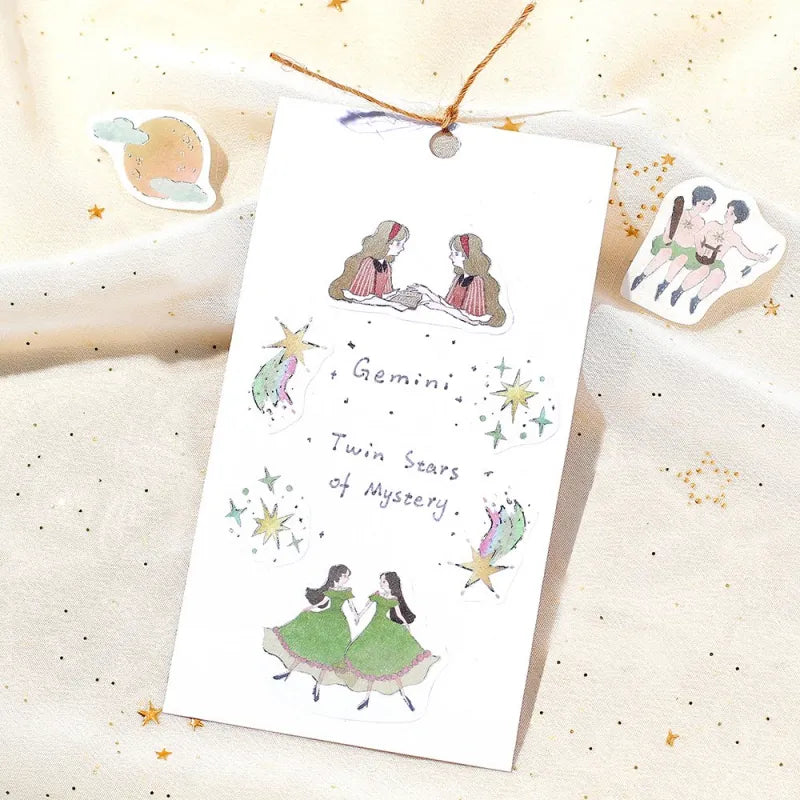 BGM - Pegatinas sueltas 45 ud - Tauro Geminis Cancer - Constellation Girls
