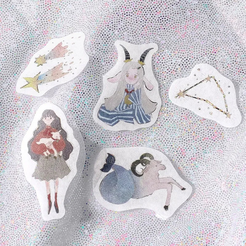 BGM - Pegatinas sueltas 45 ud - Escorpio Sagitario Capricornio - Constellation Girls