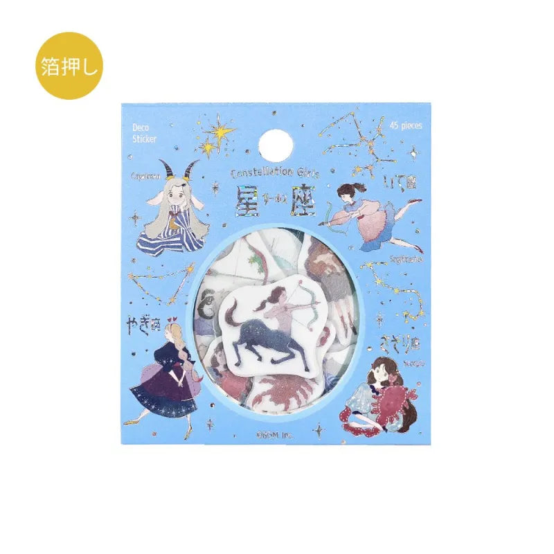 BGM - Pegatinas sueltas 45 ud - Escorpio Sagitario Capricornio - Constellation Girls