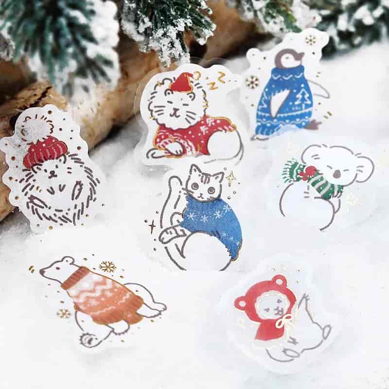 BGM - Pegatinas sueltas 45 ud - Knitwear - Merry Christmas