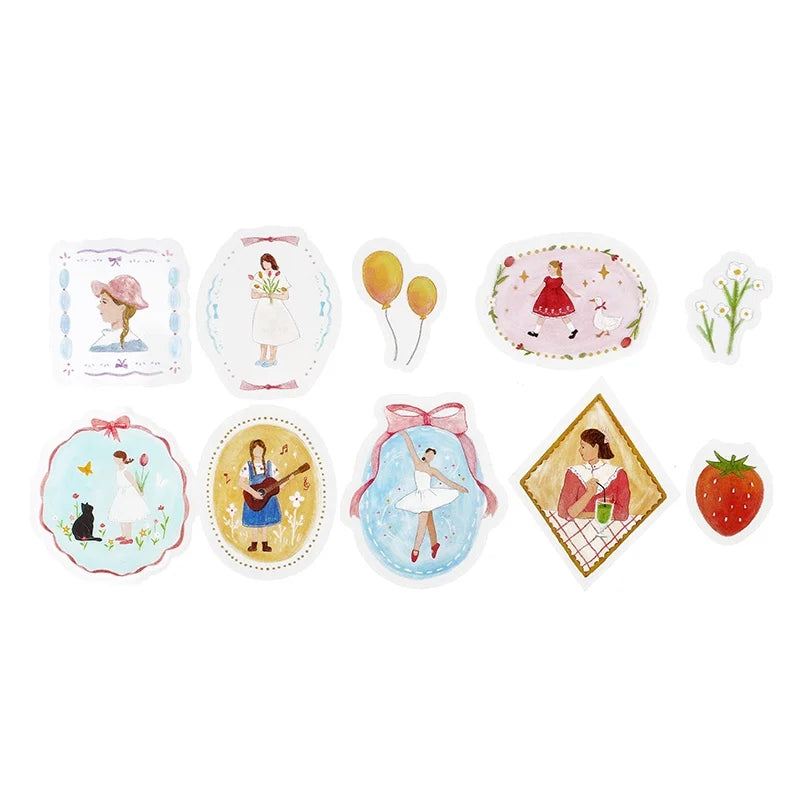 BGM - Pegatinas sueltas 30 ud - Maiden Brooch - Girl
