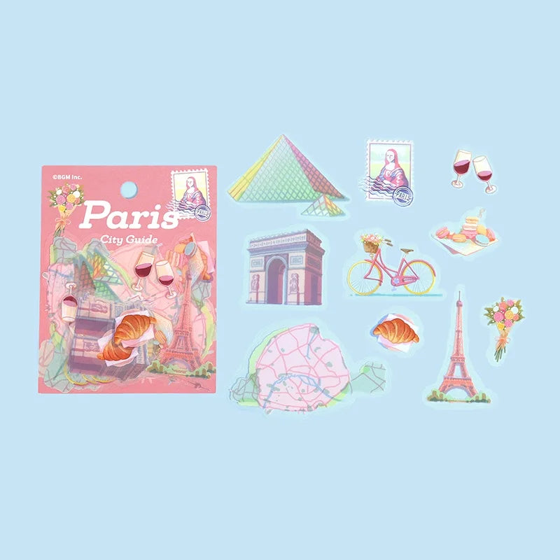 BGM - Pegatinas sueltas 30 ud City Guide - Paris
