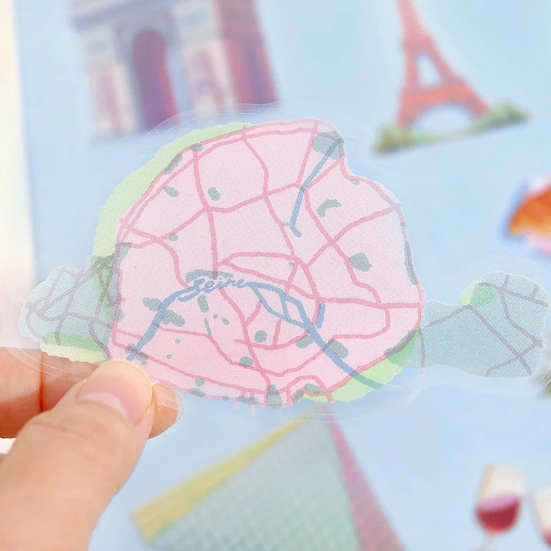 BGM - Pegatinas sueltas 30 ud City Guide - Paris