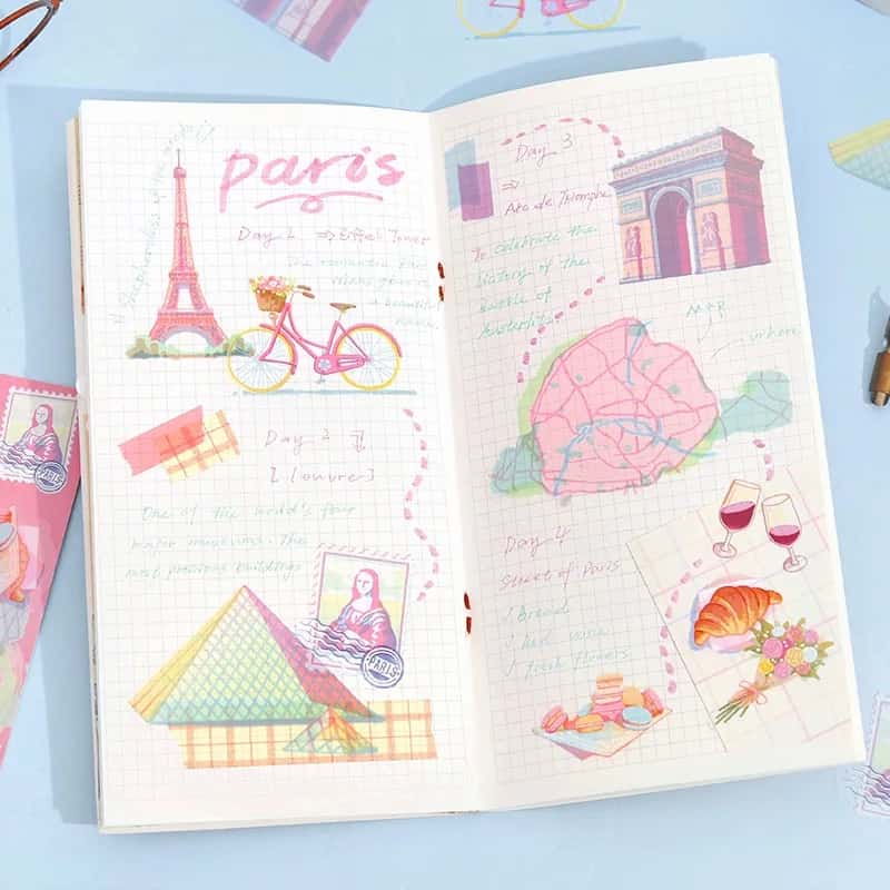 BGM - Pegatinas sueltas 30 ud City Guide - Paris