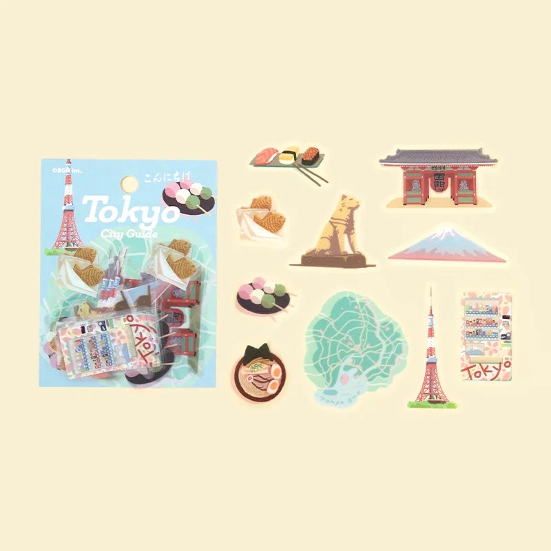 BGM - Pegatinas sueltas 30 ud City Guide - Tokyo