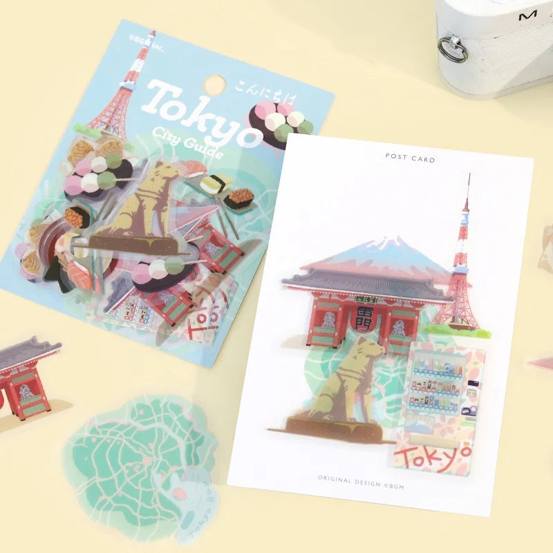 BGM - Pegatinas sueltas 30 ud City Guide - Tokyo