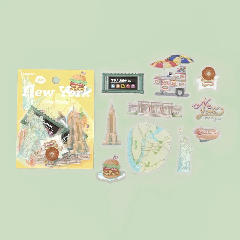 BGM - Pegatinas sueltas 30 ud City Guide - New York
