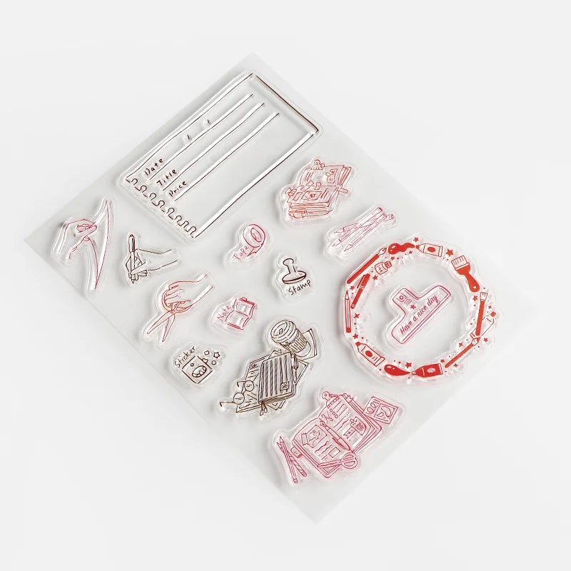 BGM - Sellos de Silicona Transparente - Papelería