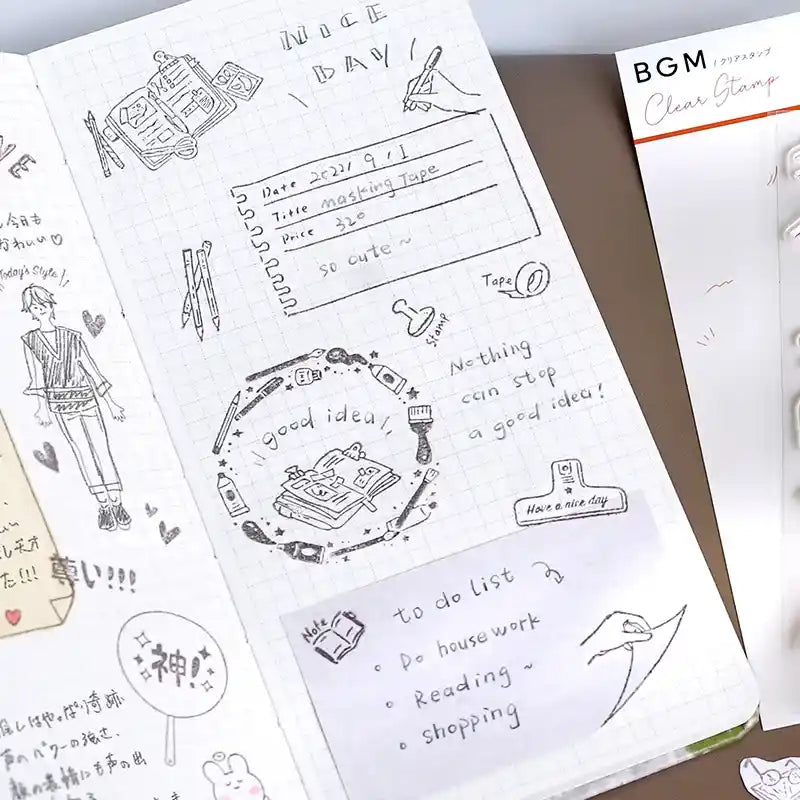 BGM - Sellos de Silicona Transparente - Papelería