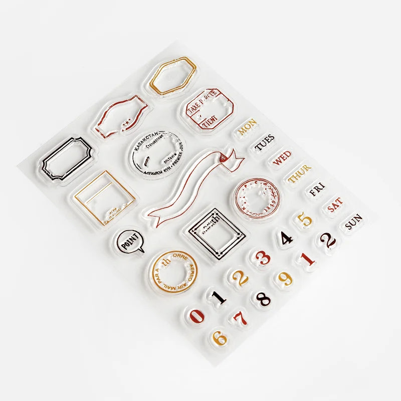 BGM - Sellos de Silicona Transparente - Fechas