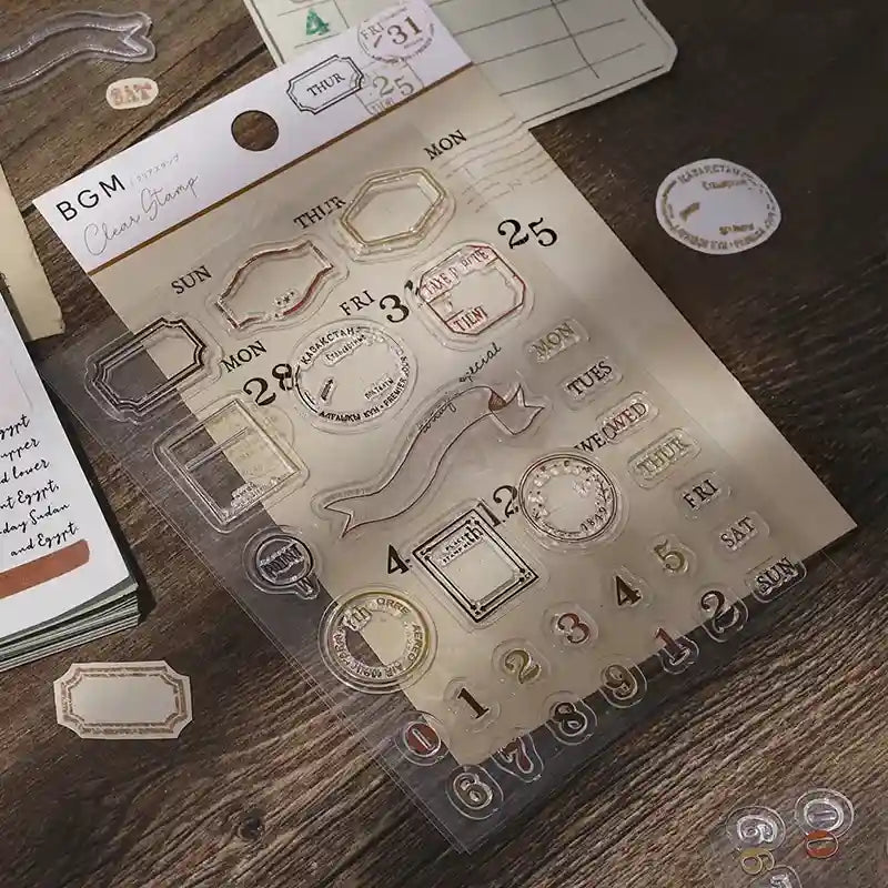 BGM - Sellos de Silicona Transparente - Fechas