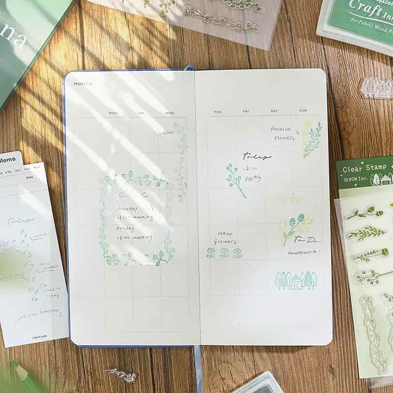 BGM - Sellos de Silicona Transparente - Mori Diary