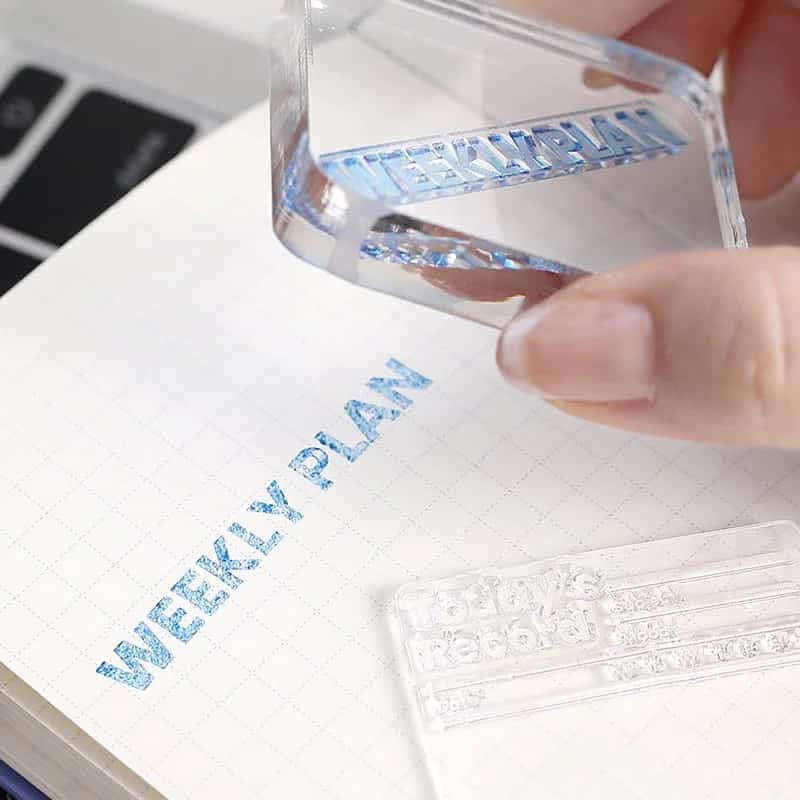 BGM - Sellos de Silicona Transparente - Planning