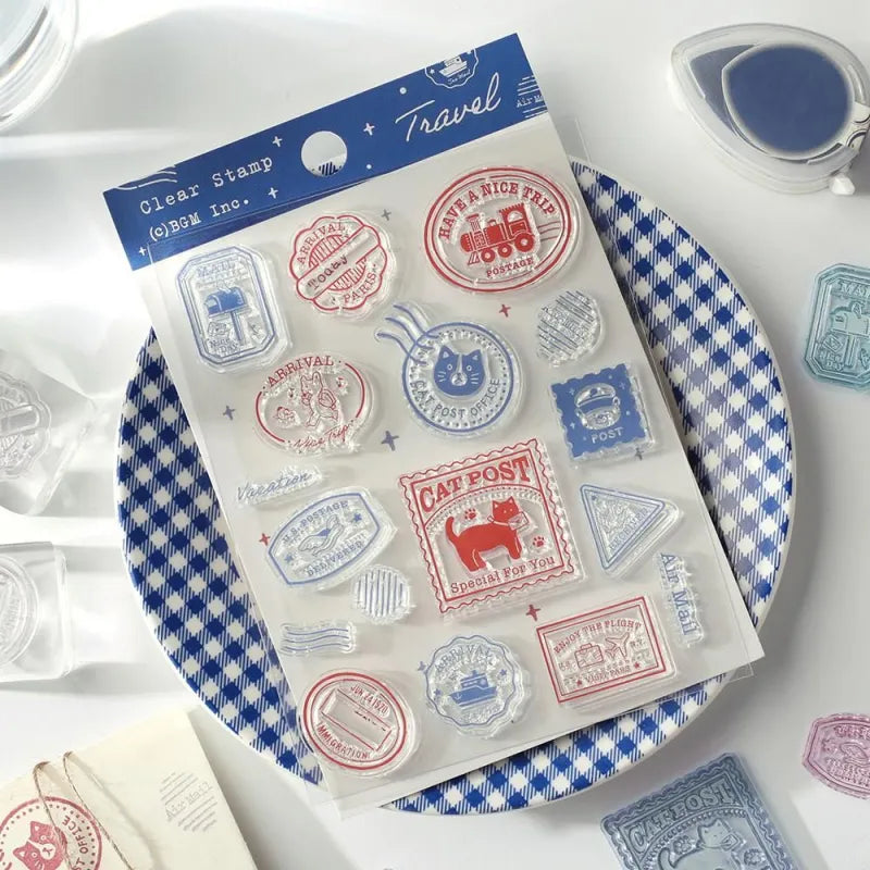 BGM - Sellos de Silicona Transparente - Traveling Stamp