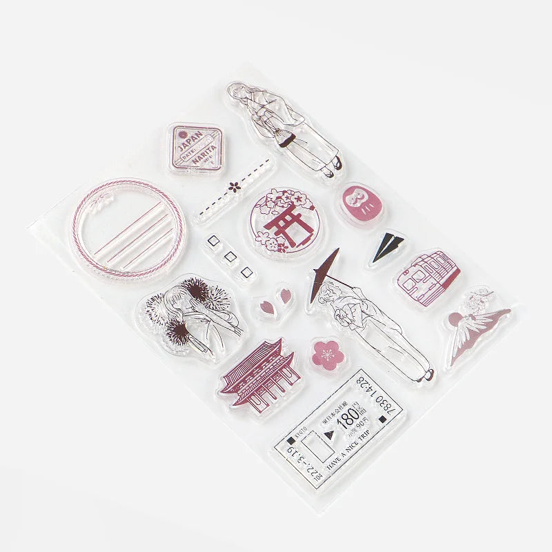 BGM - Sellos de Silicona Transparente - Viajes Urbano