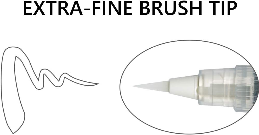 Kuretake - Brush Pen - White - ZIG Cartoonist