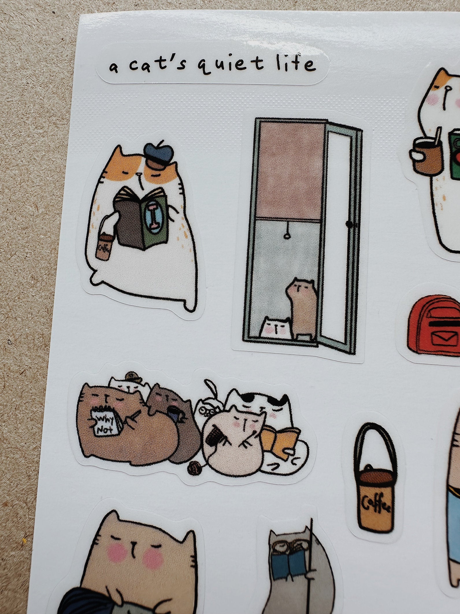 CatDoo - Hoja de Pegatinas - A Cat's Quiet Life