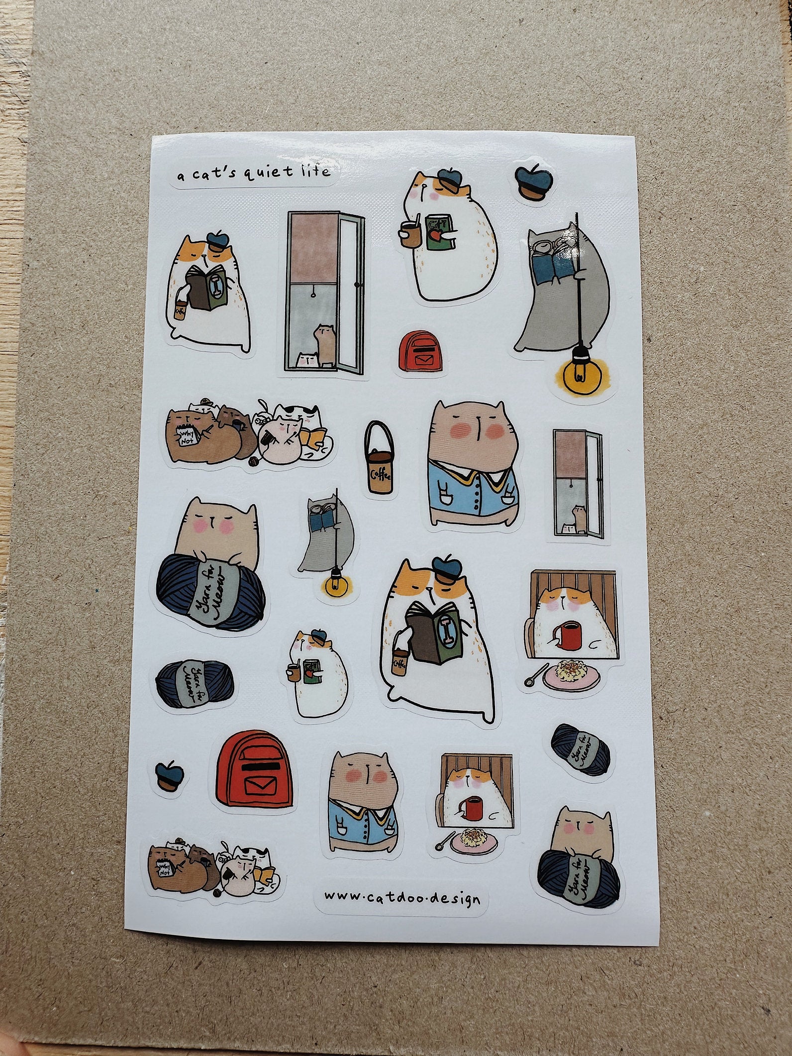 CatDoo - Hoja de Pegatinas - A Cat's Quiet Life