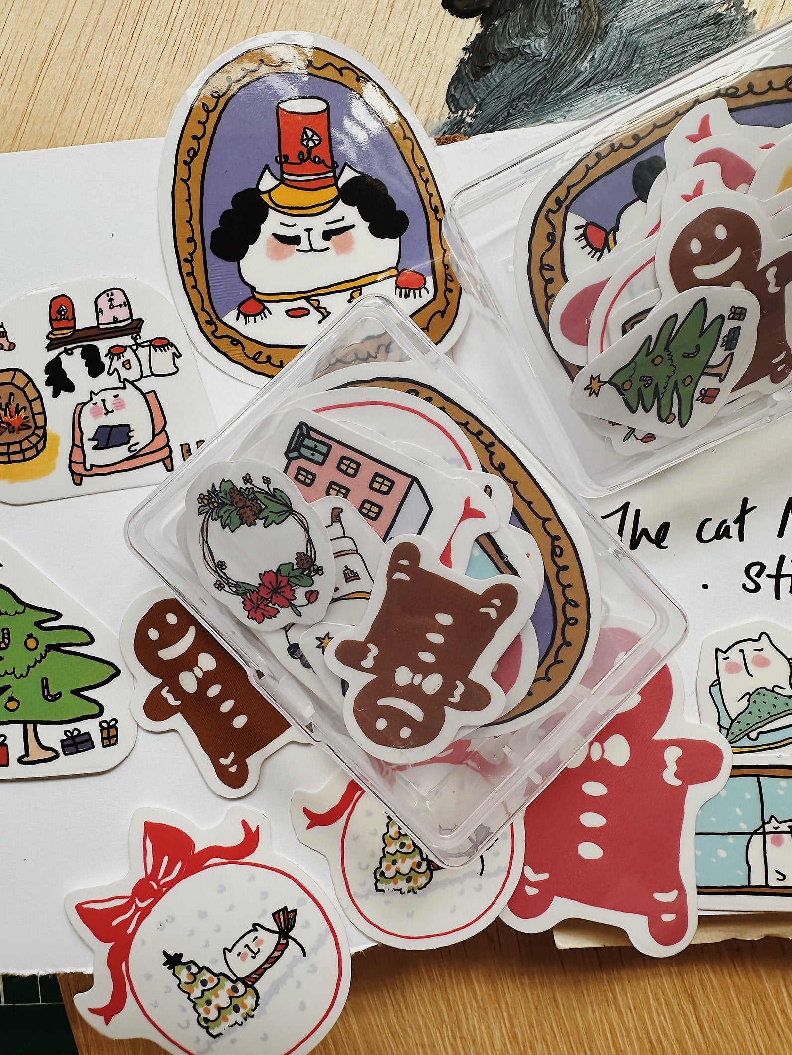 CatDoo - Cajita Pegatinas Die Cut - The Cat Nutcracker