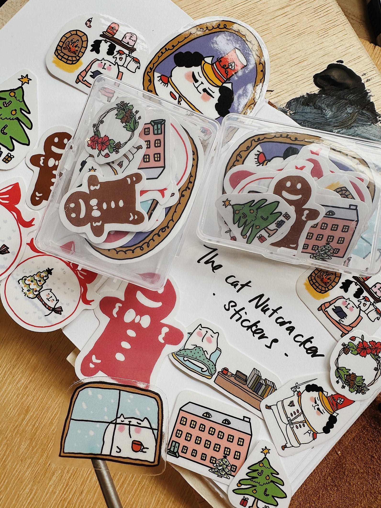 CatDoo - Cajita Pegatinas Die Cut - The Cat Nutcracker