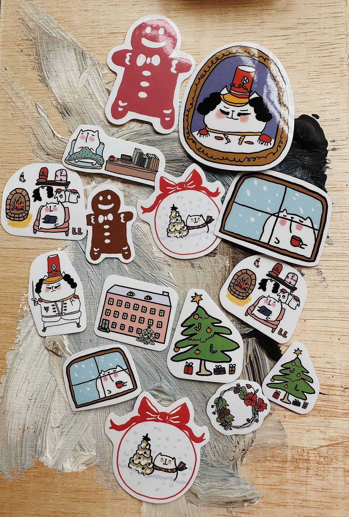 CatDoo - Cajita Pegatinas Die Cut - The Cat Nutcracker