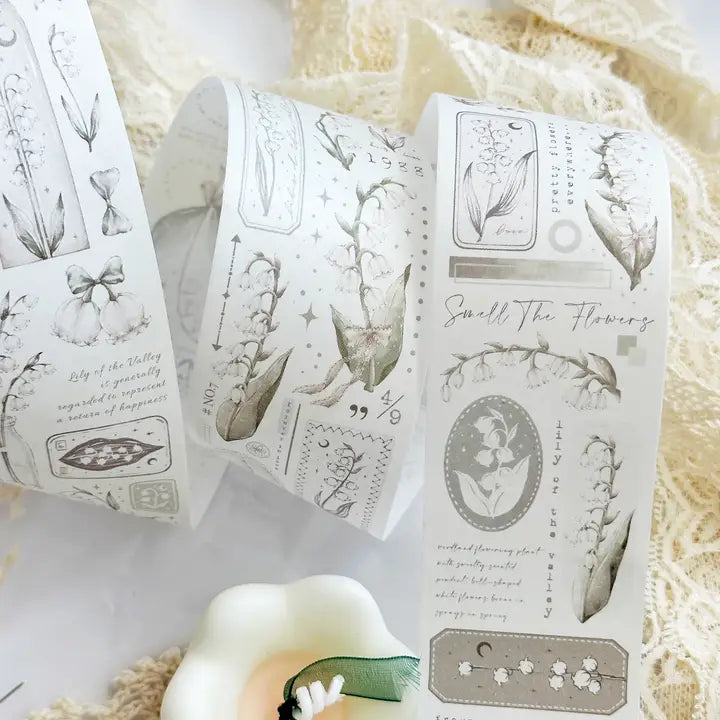 Leela Journals - Washi Tape 50mm - Lily of the Valley