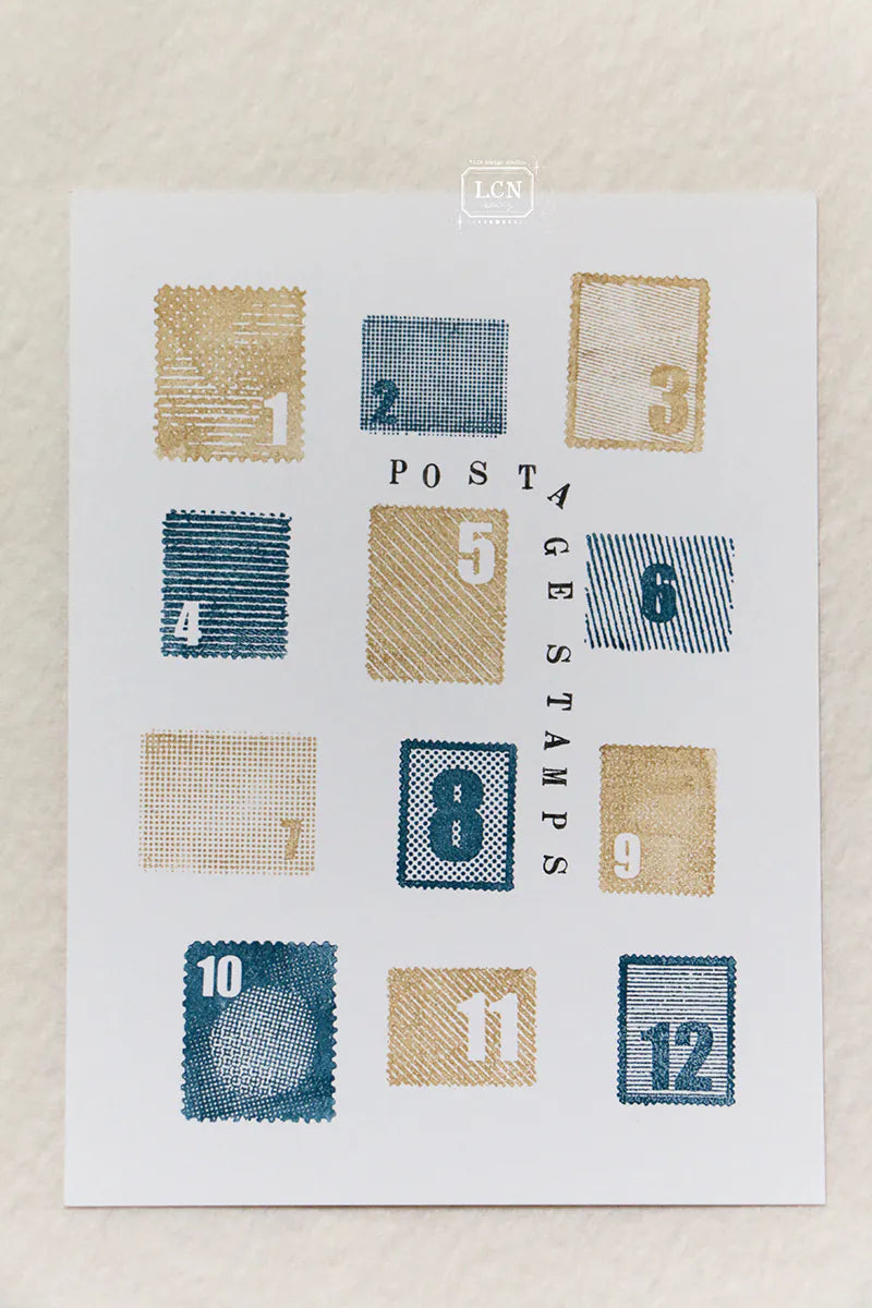 LCN - Sellos de Silicona Transparente para Fondos - Postage Stamps