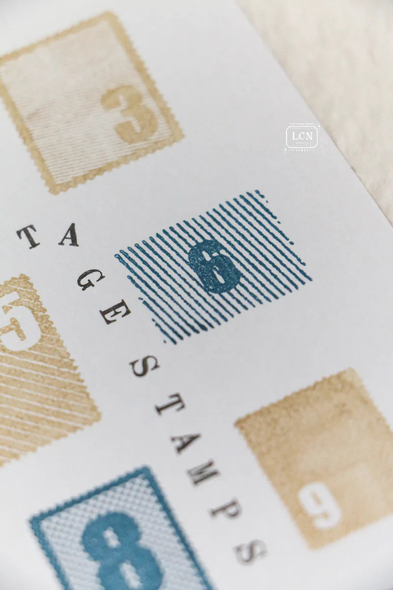 LCN - Sellos de Silicona Transparente para Fondos - Postage Stamps