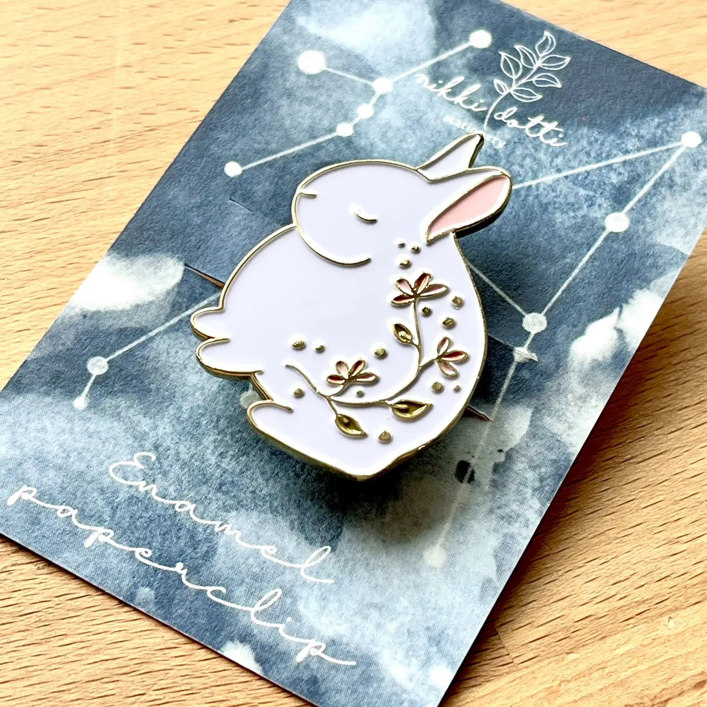 Nikki Dotti - Pinza Clip Esmaltado - Rabbit