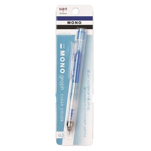 Tombow - Portaminas 0.5 - MonoGraph Clear - Blue