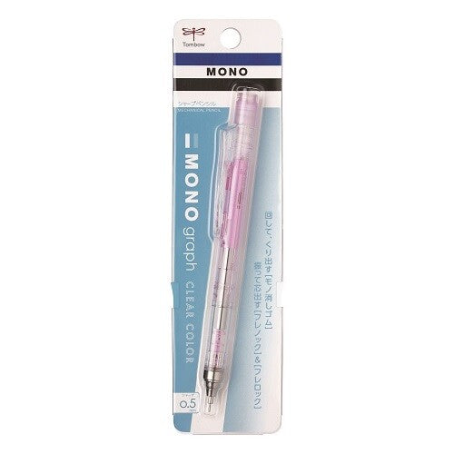 Tombow - Portaminas 0.5 - MonoGraph Clear - Pink