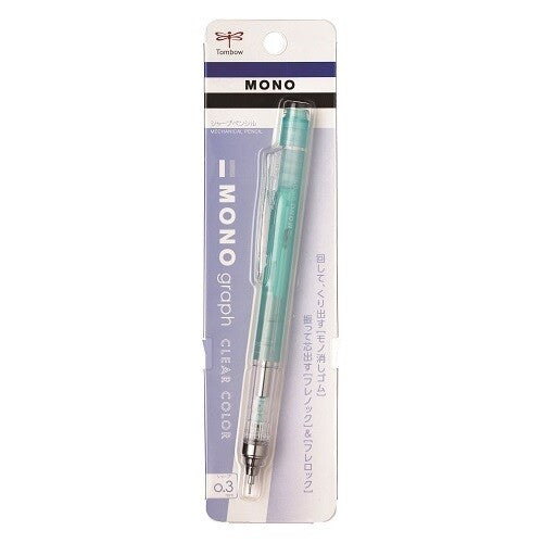 Tombow - Portaminas 0.3 - MonoGraph Clear - Mint