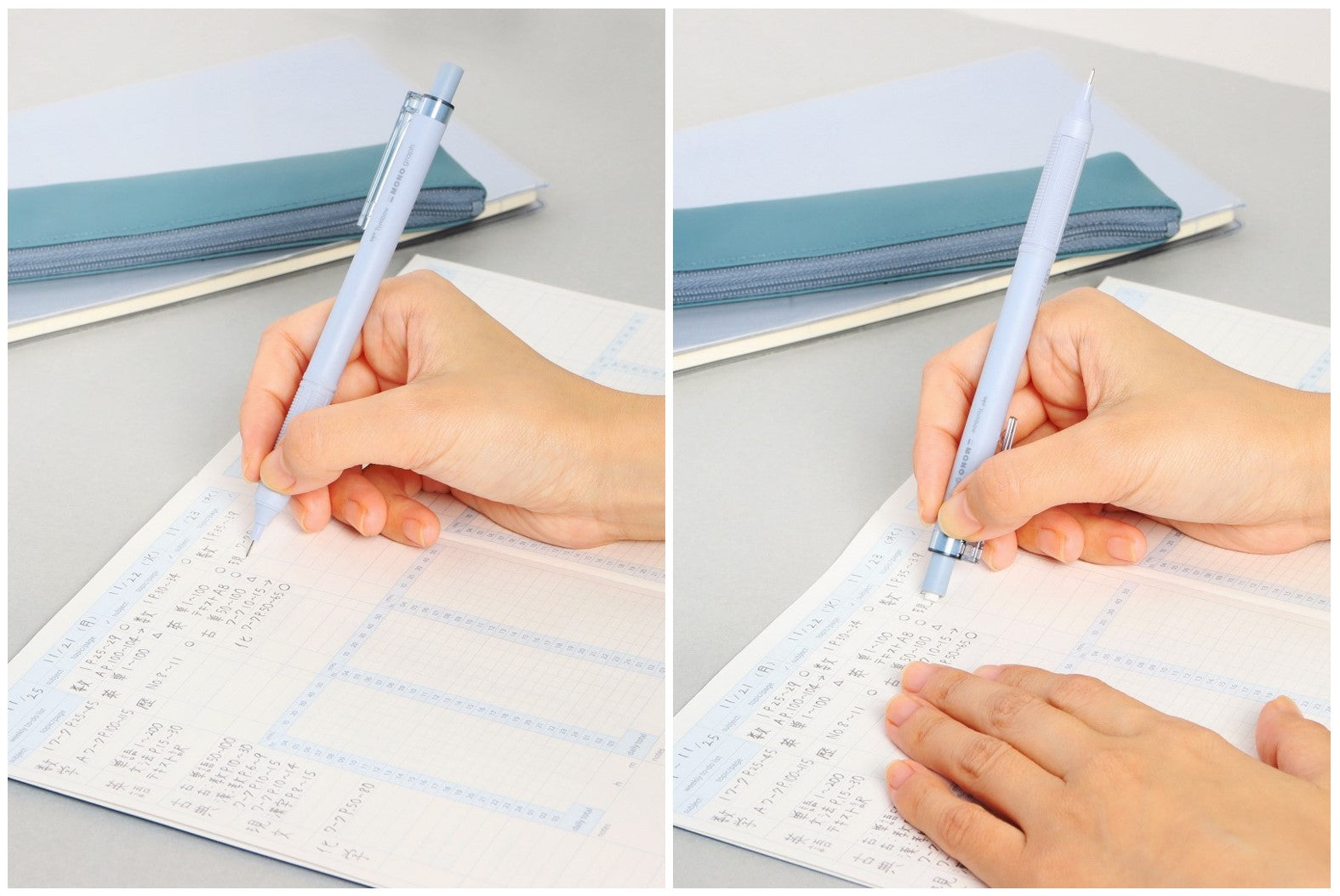 Tombow - Portaminas 0.5mm Azul - MONOgraph lite