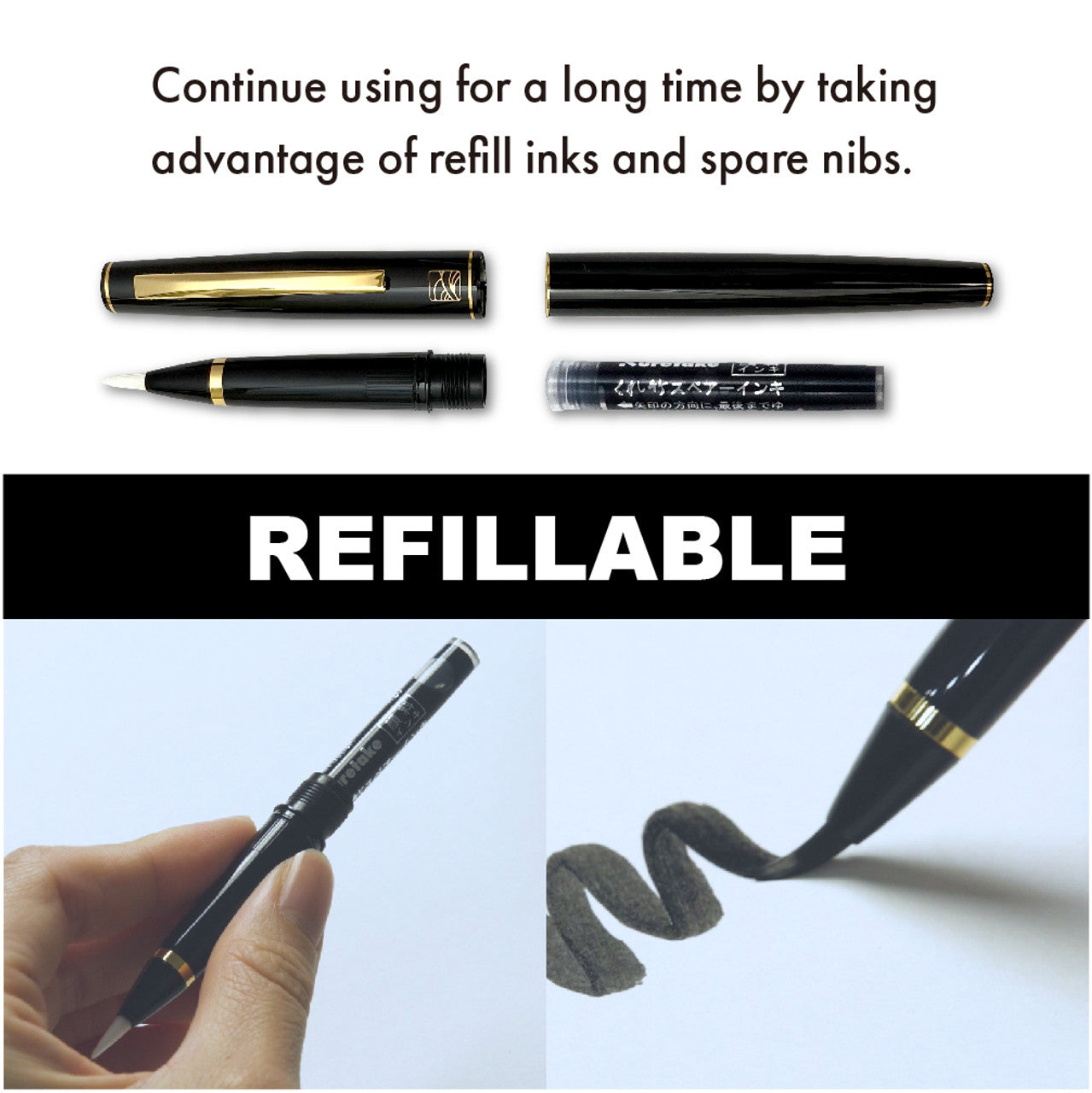 Kuretake - Brush Pen - Fude Mannen Mouhitsu No.50 - Edición Limitada 40 aniv