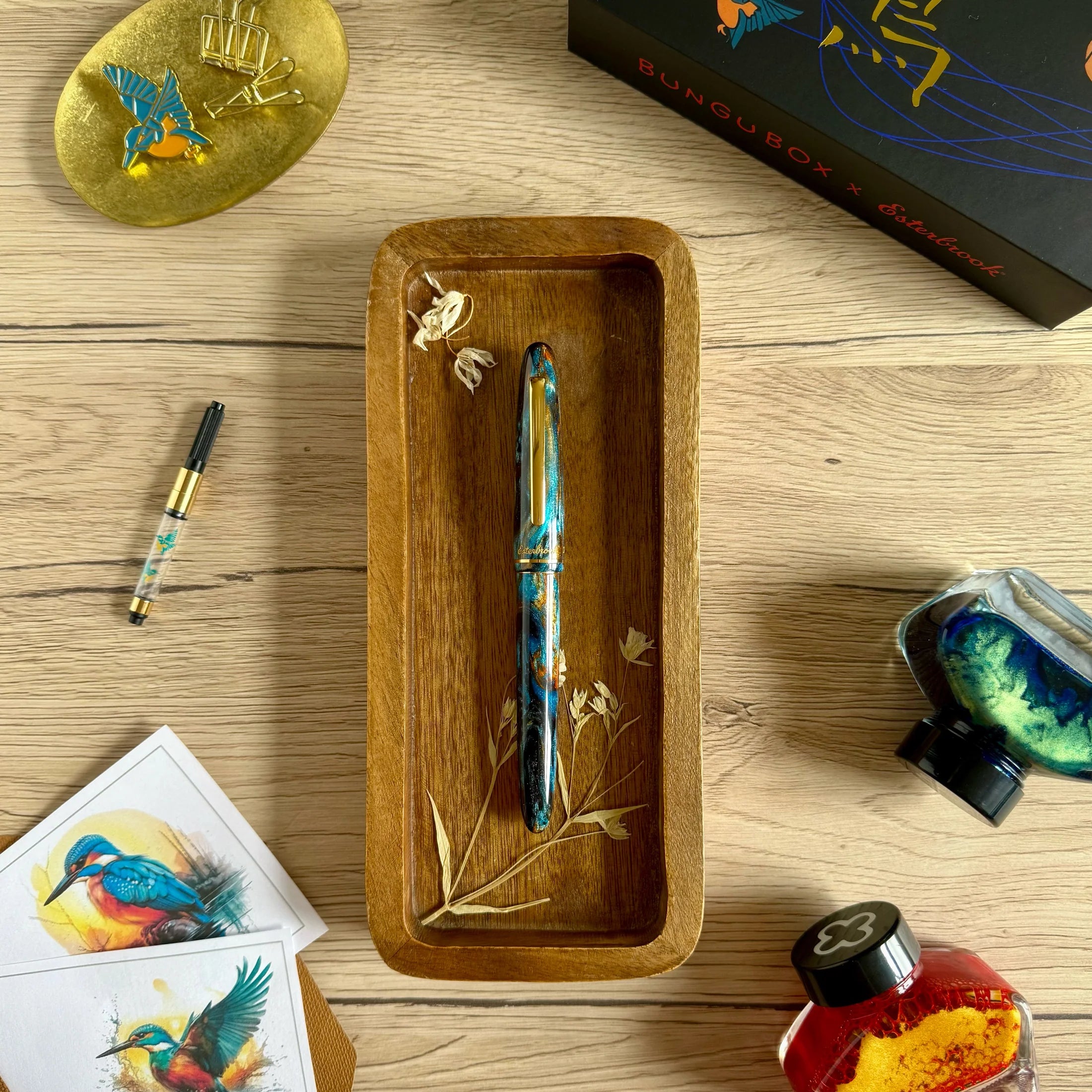 EsterBrook - Pluma Estilográfica - ESTIE Kingfisher Edition