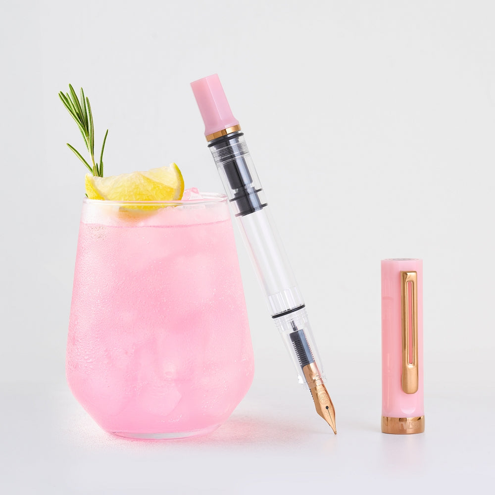 TWSBI - Pluma Estilográfica ECO - Pink Lemonade with Bronze