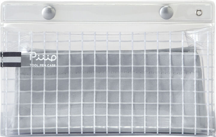 Kokuyo - Estuche grande - Gris - Tool Pen Case - Piiip