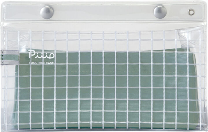 Kokuyo - Estuche grande - Verde - Tool Pen Case - Piiip