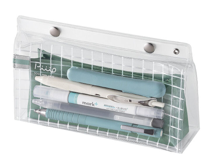 Kokuyo - Estuche grande - Verde - Tool Pen Case - Piiip